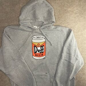 Universal Studios Duff Beer, grey hoodie, size XL